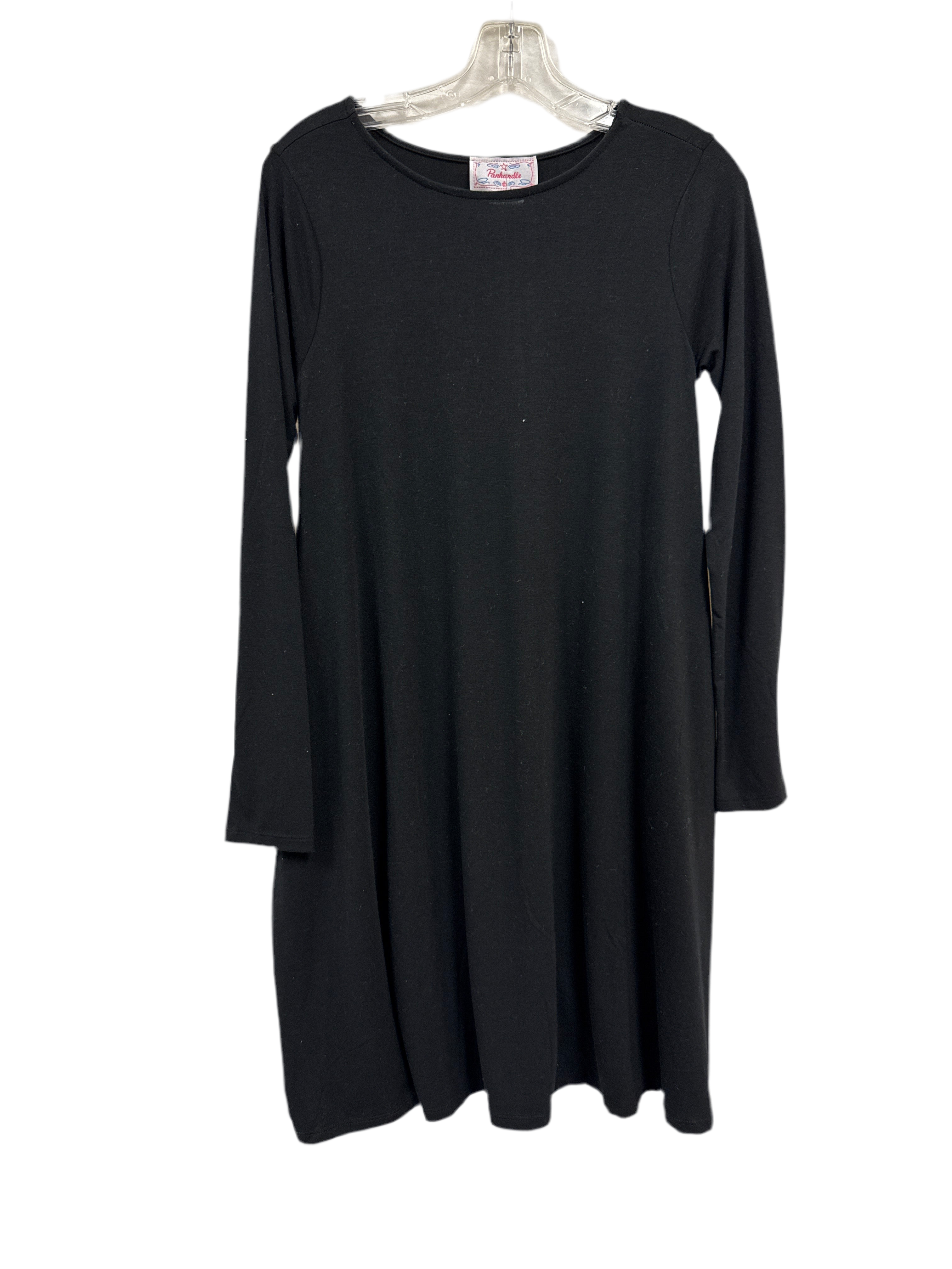 Ladies Panhandle Black LS Knit Dress LWD2R03054