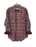 Panhandle Mens Maroon Snap Shirt R0S3259