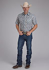 Karman Mens SS Turquoise Plaid Shirt