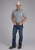 Karman Mens SS Turquoise Plaid Shirt