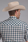 Karman Mens SS Turquoise Plaid Shirt