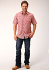Roper SS Tall Multi Red & Multi Shirt