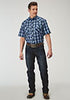 Roper SS 1975 Midnight Plaid Tall Snap Shirt