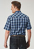 Roper SS 1975 Midnight Plaid Tall Snap Shirt