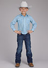 Karman Boys LS Mini Cross Print Snap