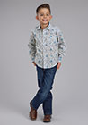 Boys Vintage Paisley Print Shirt