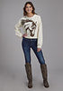 Ladies LS Novelty Fleece Pullover