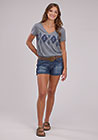 Ladies Jersey Knit V-Neck T-shirt 03-039-0513-4092