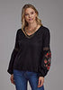 Ladies Embroidery Rayon Blouse