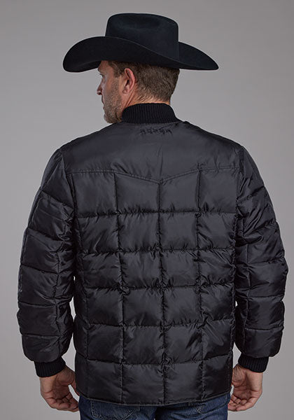 Mens Black Poly Coat