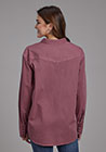 Ladies Oversized Western Shirt Jacket