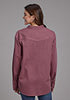 Ladies Oversized Western Shirt Jacket