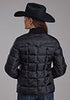 Ladies Poly Filled Black Jacket