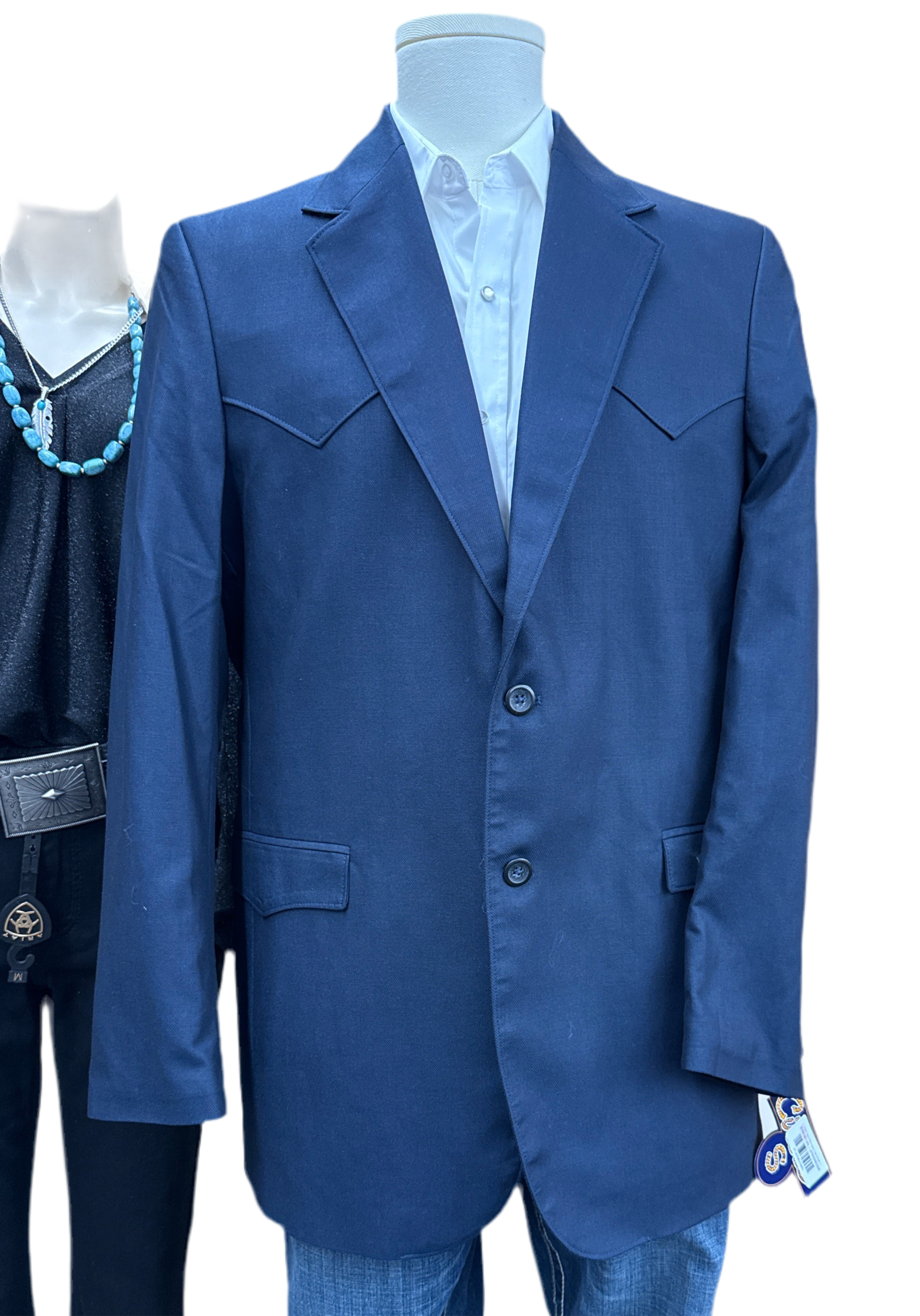 Circle S Navy Plano Sports Coat CC1087-11