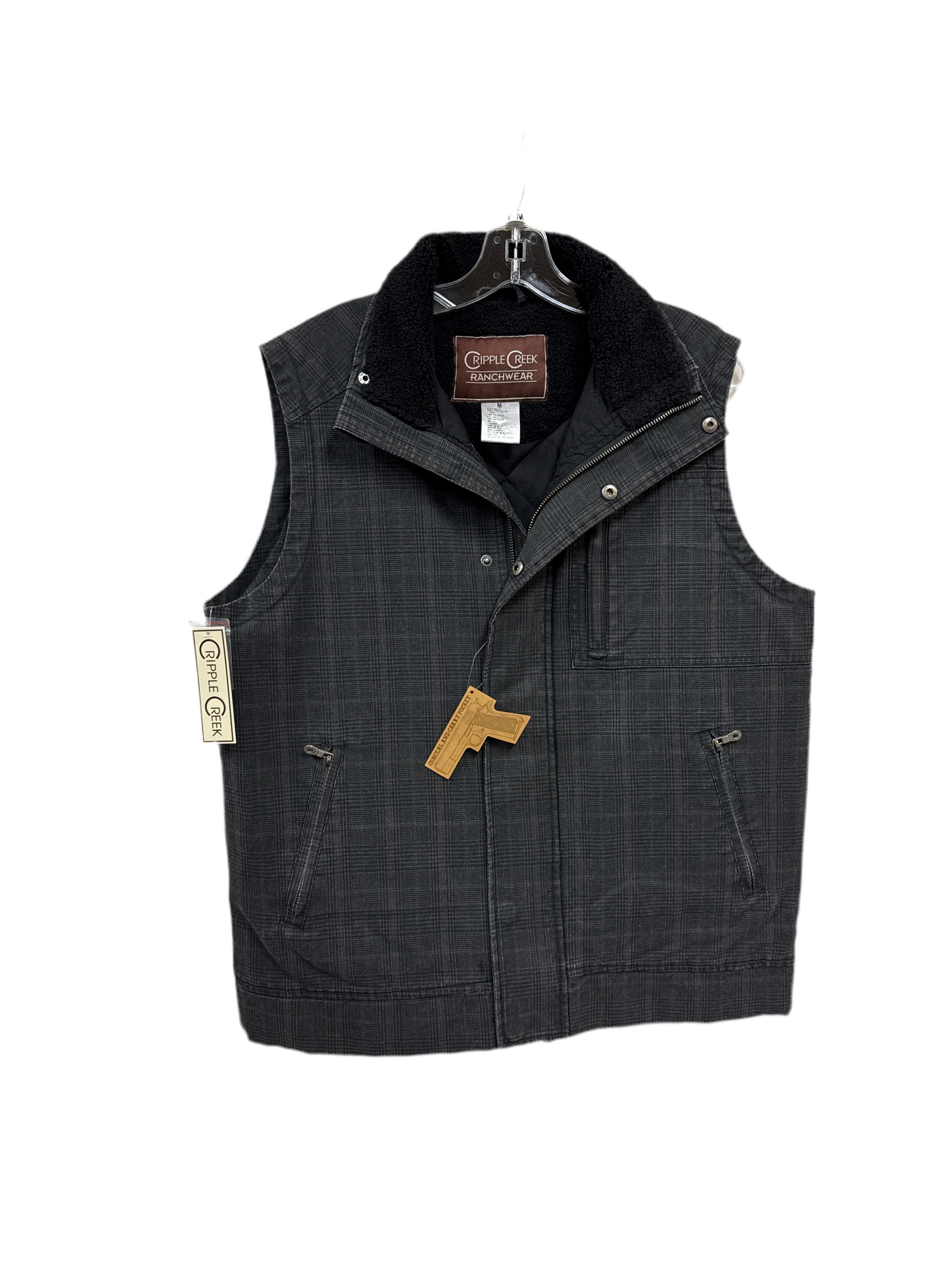 Mens Cinch Galaxy Black Concealed Carry Vest CW8450