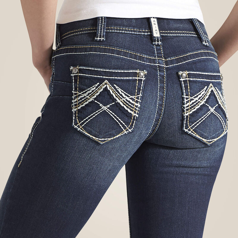 Ladies Mid Rise Stretch Whipstitch Jean 10014022