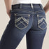 Ladies Mid Rise Stretch Whipstitch Jean 10014022
