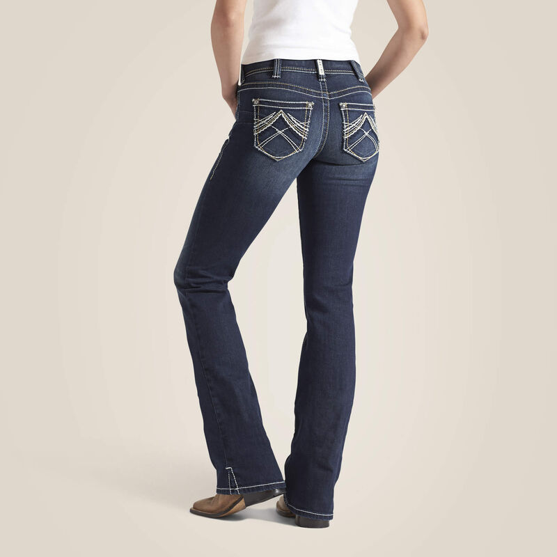 Ladies Mid Rise Stretch Whipstitch Jean 10014022