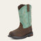 Ariat Wms Tracey H2O Oily Dsts Brn/Trq 10015405