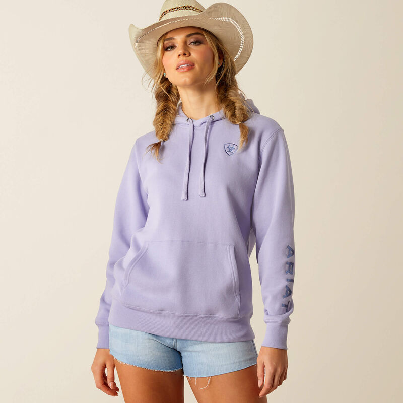Wms Ariat Logo 2.0 Hood Lavendar