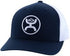 Navy and white hooey trucker ball cap