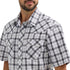 Mns Wrangler Retro Short SL Wht/Blk Shirt