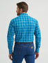 Mns Wrinkle Resist Long Sleeve Western Snap Plaid Shirt
