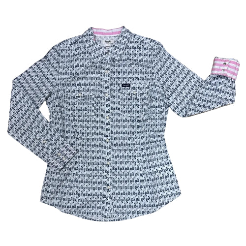 Wmns Wrangler Retro Western Dress Snap Shirt