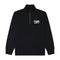 Men's Black quarter-zip sweatshirt with Wrangler logo
