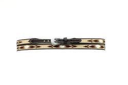Hat Band 1/2" Embroidered with Diamond Conchos BK