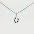 Kelly Herd Small Blue and Clear Horseshoe Necklace