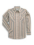 Ely Mens LS Textured Stripe Snap Shirt 2029325