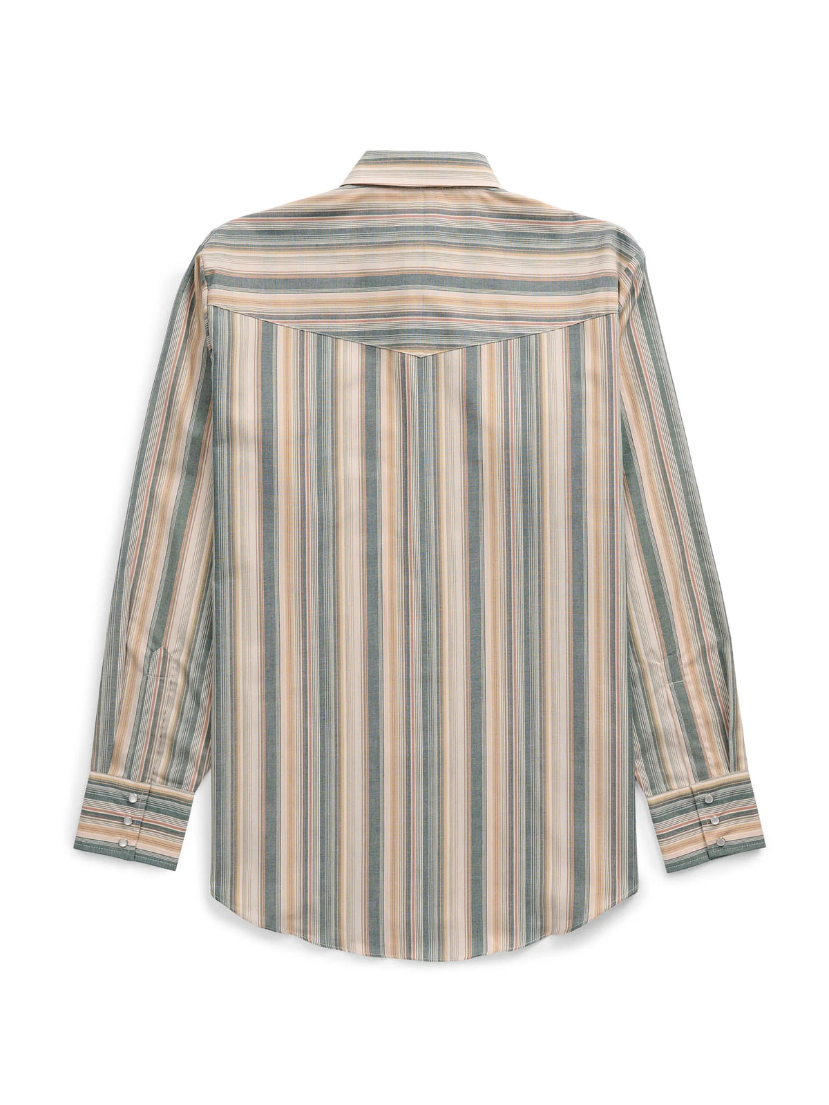 Ely Mens LS Textured Stripe Snap Shirt 2029325