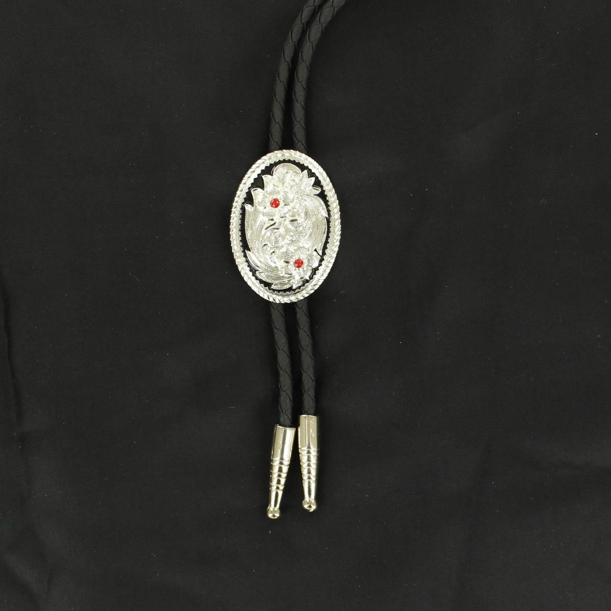 Bolo Silver w/Red Stone 22614