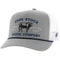 Rank Stock" Hat Grey/White w/Blue & Black Stitching