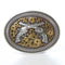 Nocona Mns Oval Floral Revolvers Buckle 37009