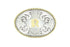 Oval Bry Edge Initial Belt Buckle 37072
