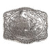 Rectangle Rope Edge Elk Belt Buckle 38042