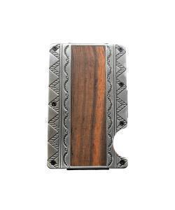3D Mns Smart Wallet Wood Inlay Brown D250016202