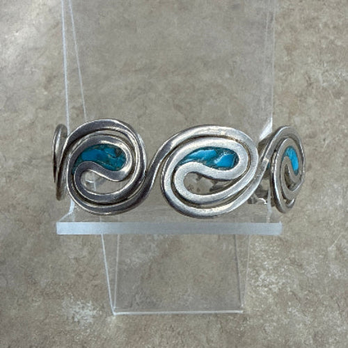 411 Silver Turquoise Bracelet