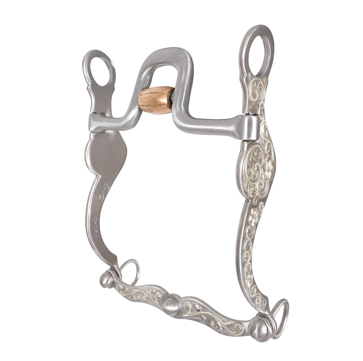 437 Cowhorse Bit 7 1/4 Shank w/ Roller