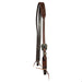 Tapered Chocolate Roughout Gunslinger Slit Ear Headstall