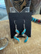 Handcrafted Zuni Turquoise Twist Earrings