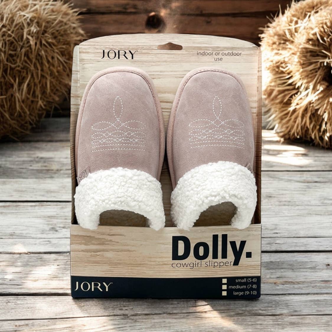 Western Cowgirl Dolly Square Toe Slippers | Blossom (pink)