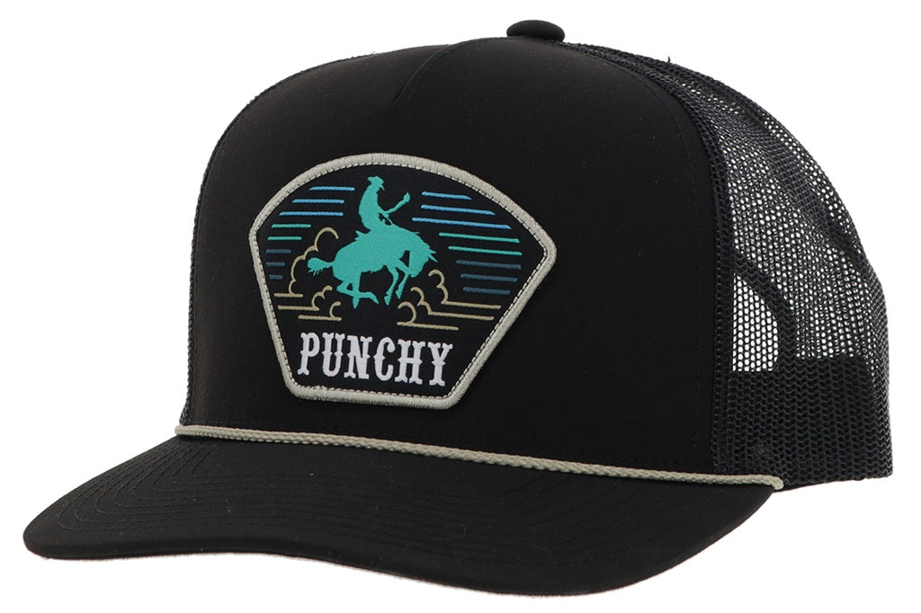 Hooey Cavvy Black 5-Panel Trucker