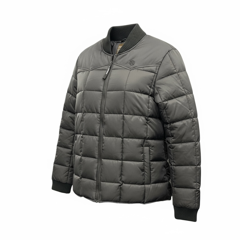 Ladies Poly Filled Black Jacket