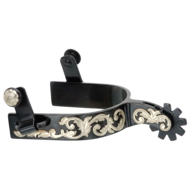 Spurs with Silver Floral 78-9712L-0-0
