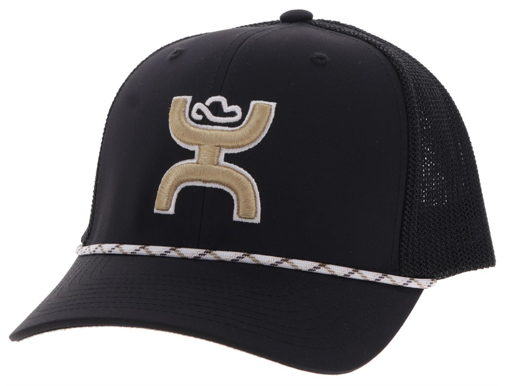 Hooey Sterling Black 6-Panel Trucker