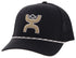 Hooey Sterling Black 6-Panel Trucker