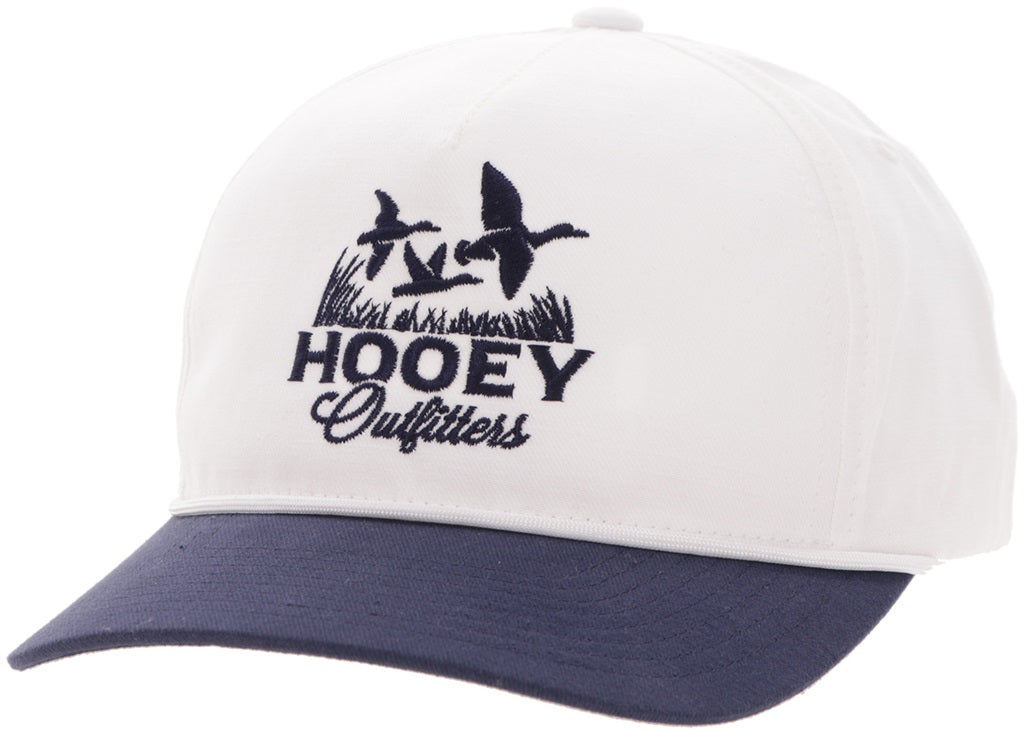 Hooey Decoy White 5-Panel Trucker Baseball Cap